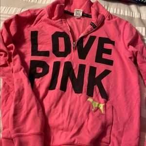Pink medium half zip